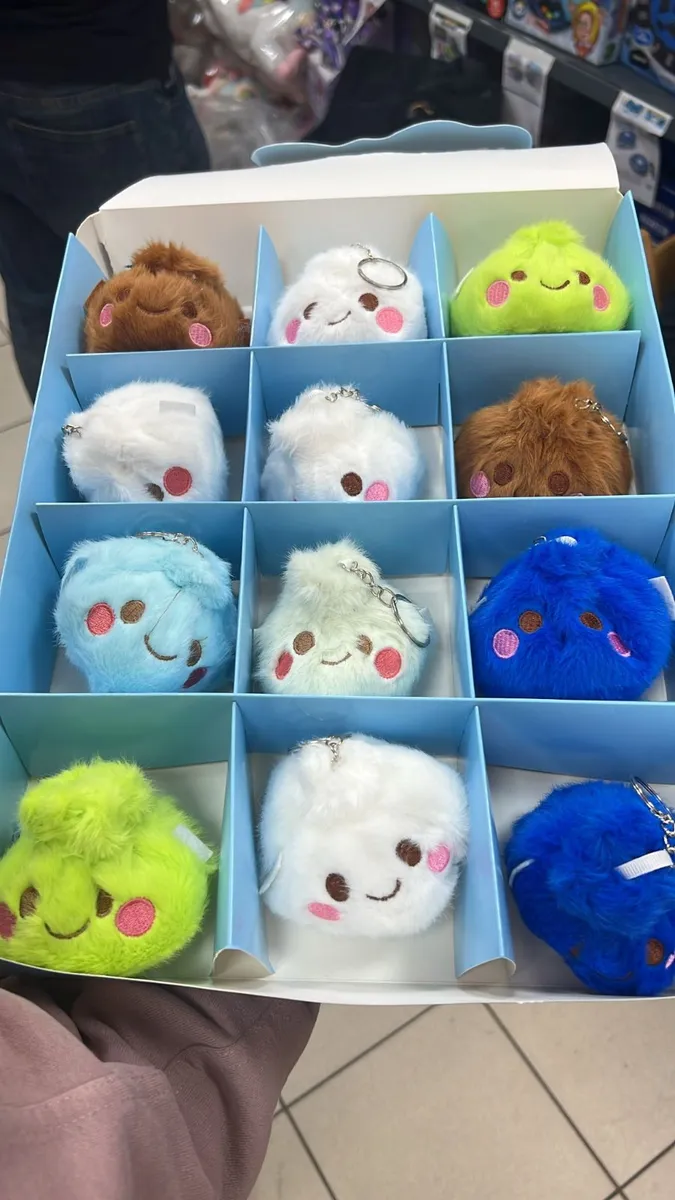 Zestaw breloków pluszowych Baozi 12 szt kolorowe