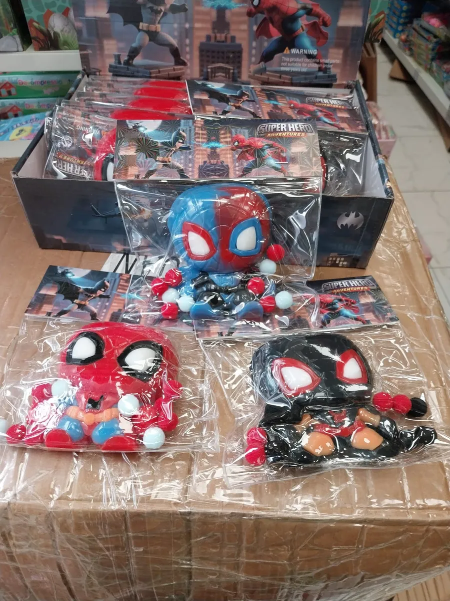 Gniotki Antystresowe Spider-Man Czerwony Niebieski Czarny