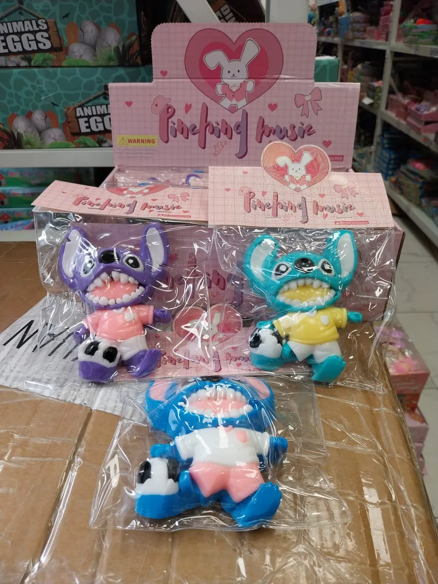 Gniotki Squeeze Toys Stitch Piłkarz Fioletowy Niebieski
