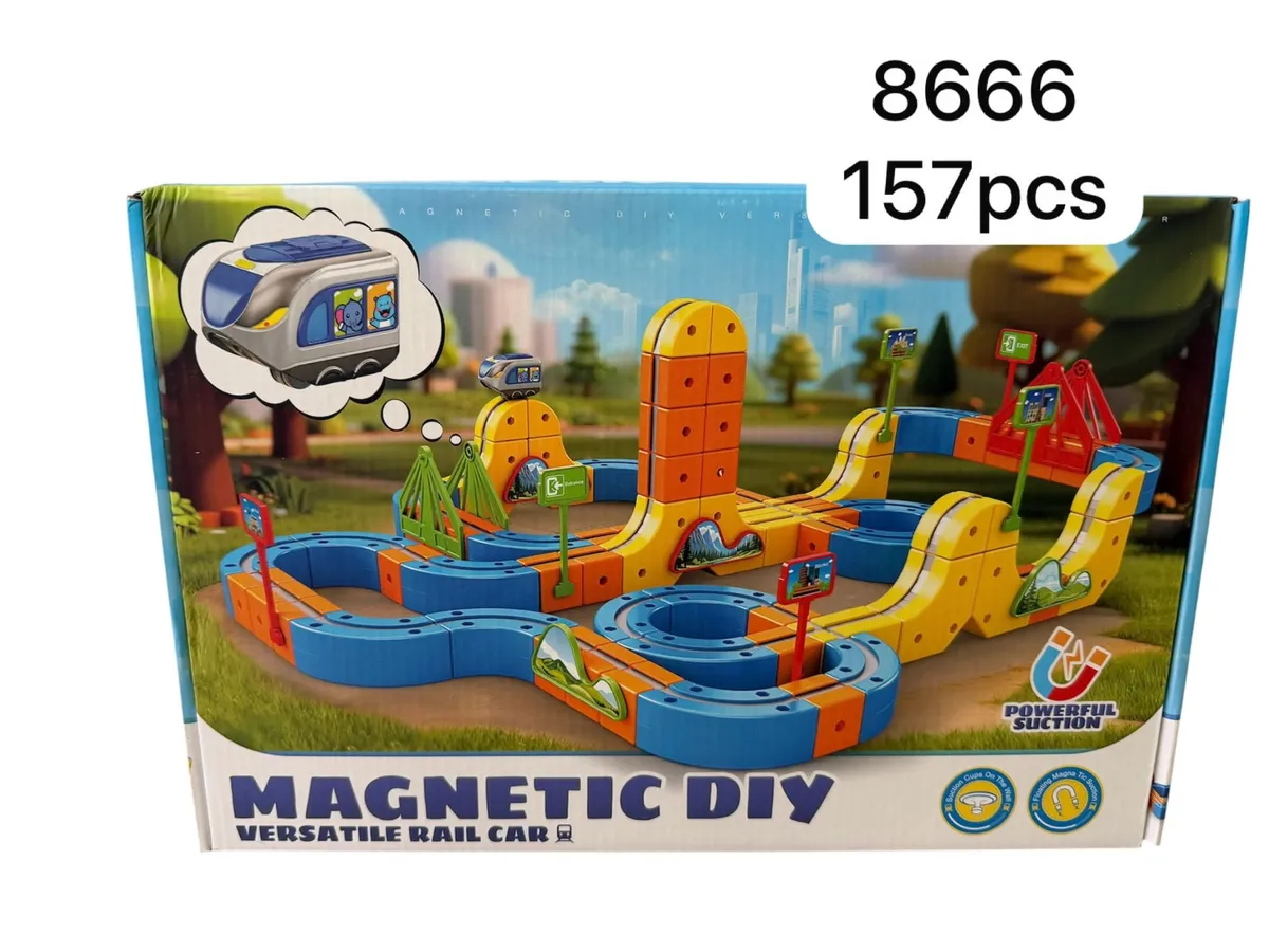 Pociąg Magnetyczny DIY 157 elementów