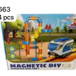 Magnetyczna Zabawka Kolejka DIY 134 elementów 86663