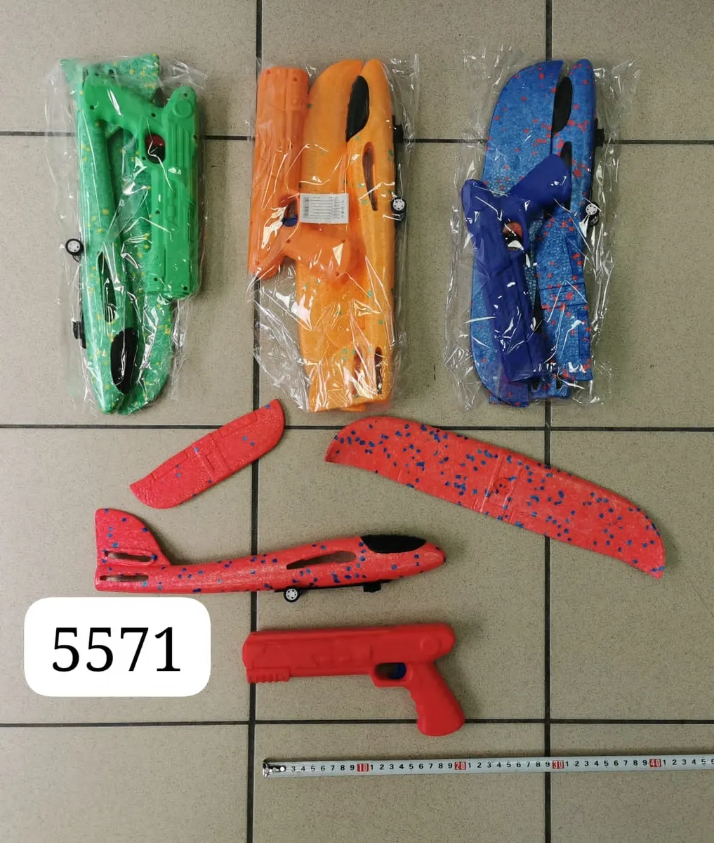 Zestaw Duże Piankowe Pistolety i Samoloty Zabawkowe Kolorowe