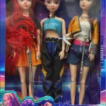Zestaw 3 lalek Fashion Happy Doll czerwono-niebiesko-fioletowe