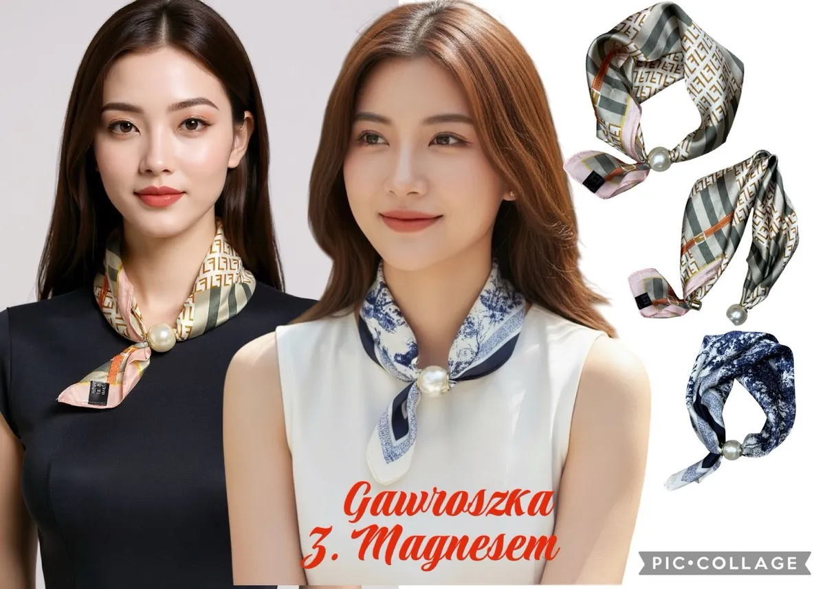 Gawroszka damska z magnesem wzorzysta