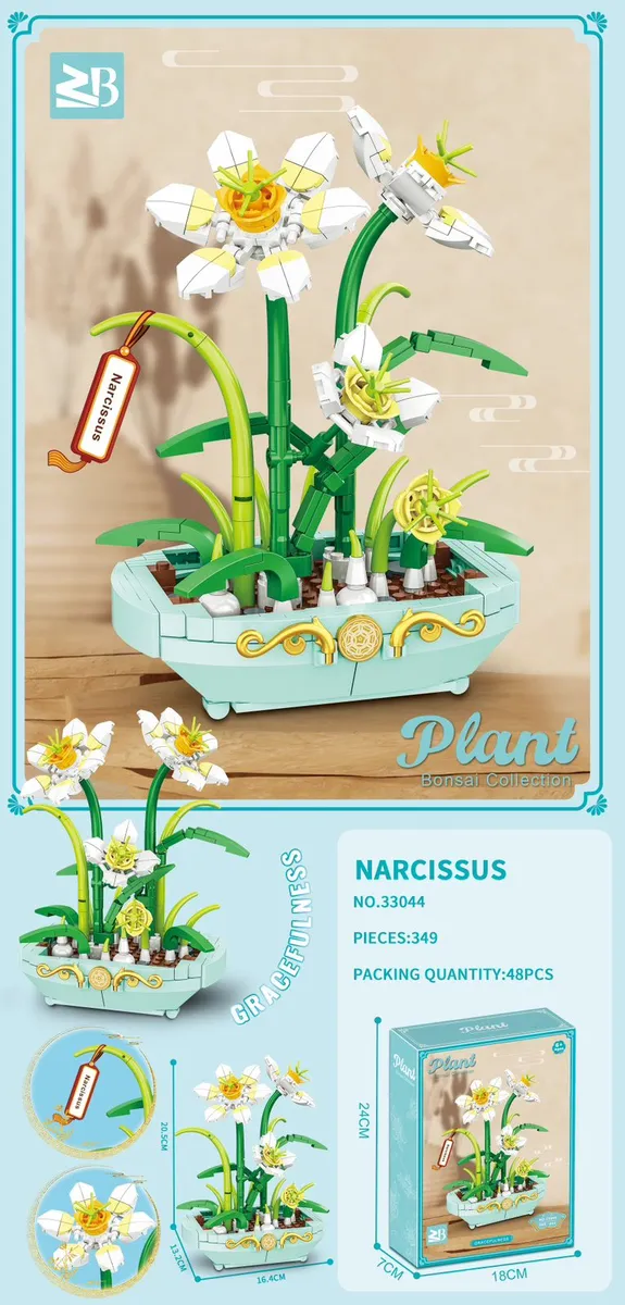 Zestaw klocków ZB Plant Narcisssus 33044 48 elementów
