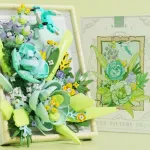 Zestaw klocków Flower Picture Frame kwiaty miętowe