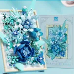Zestaw klocków MJ Flower Picture Frame Niebieski