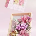 Zestaw Klocków Flower Picture Frame Różowe Kwiaty