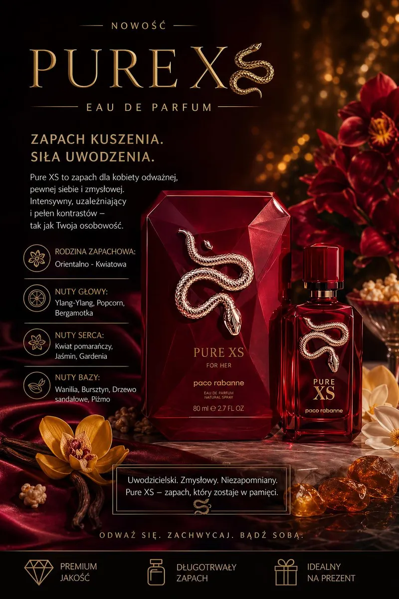 Pure XS Eau de Parfum 80ml dla Kobiet Paco Rabanne