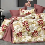 Komplet pościeli Milano 5D kwiatowy 200/220 cm