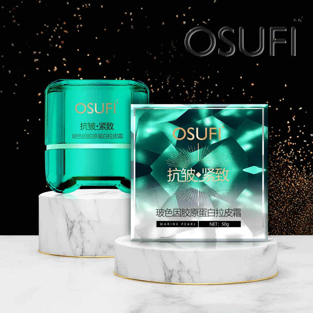 Krem OSUFI Marine Pearl 50g zielony