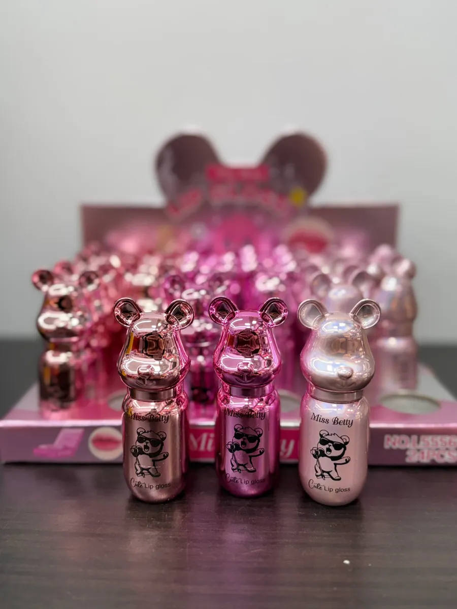 Błyszczyk do ust Miss Betty Cute Lip Gloss różowy miś