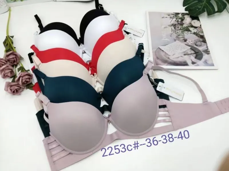 Biustonosz damski push-up 36-38-40 czarny granatowy beżowy
