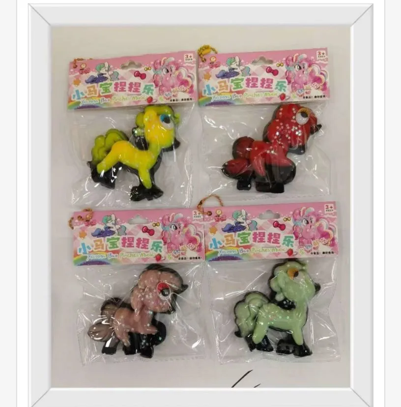 Zestaw Gniotków Kucyki Rainbow Bao Magic 4 szt