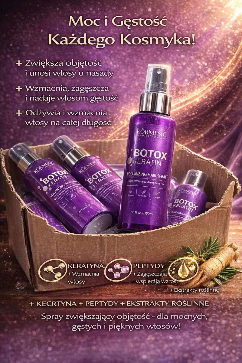 Kormesic Botox Keratin Volumizing Hair Spray 150ml