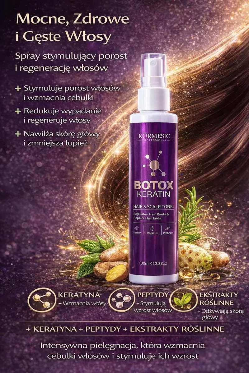 Kormesic Botox Keratin Hair & Scalp Tonic 100ml