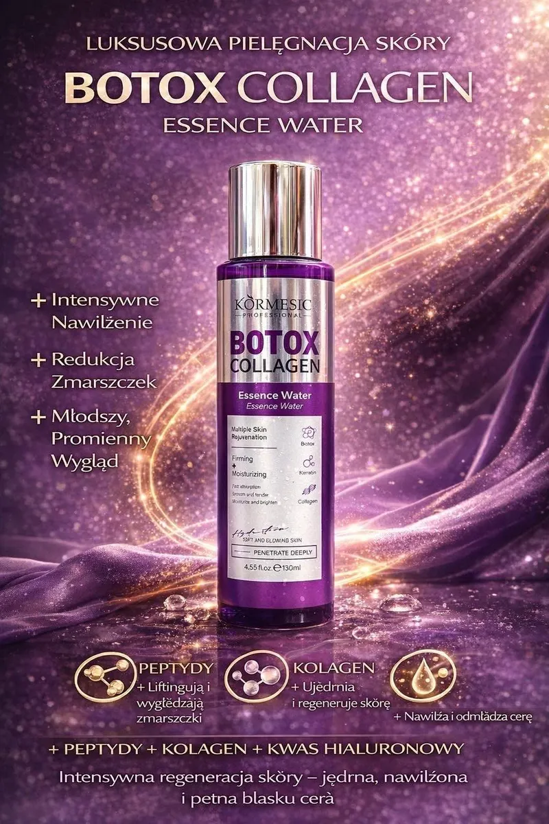 KÖRMESIC Botox Collagen Essence Water 130ml Fioletowa