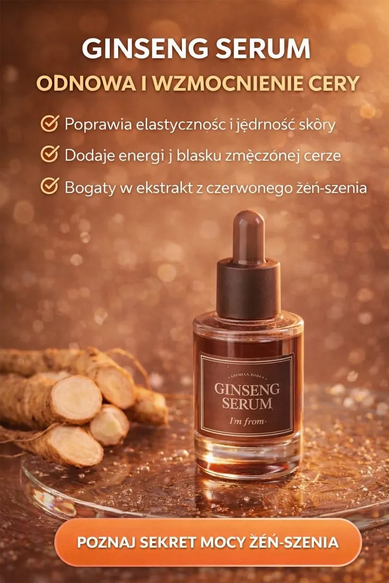 Serum z Żeń-Szeniem Czerwonym do Regeneracji Cery