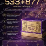 NUWJON 533+877 Krem rozjaśniający do twarzy purpurowo-złoty