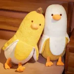 Maskotka Kaczka Bananowa Żółto-Biała Pluszowa