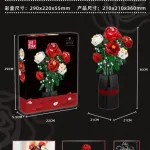 Zestaw klocków JIESTAR Rose Bouquet 818 elementów