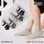 Skarpetki M&K Melange Czarny Szary Szary Jasny Rozmiar 40-46