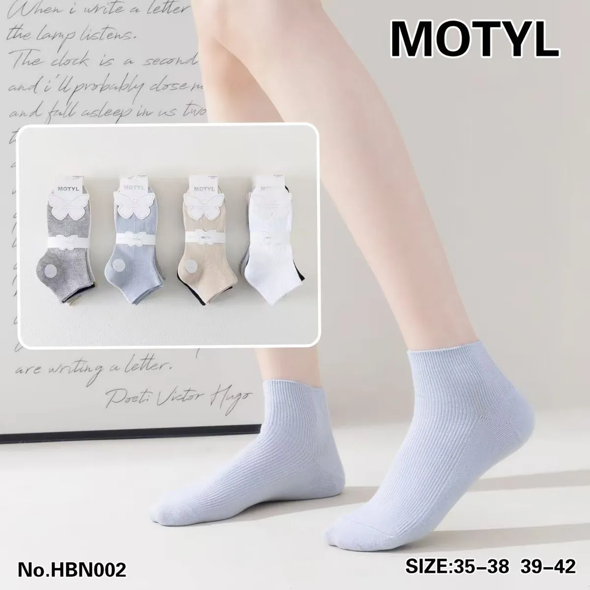 Skarpetki Motylek Motylyl 4 kolory rozmiary 35-38/39-42