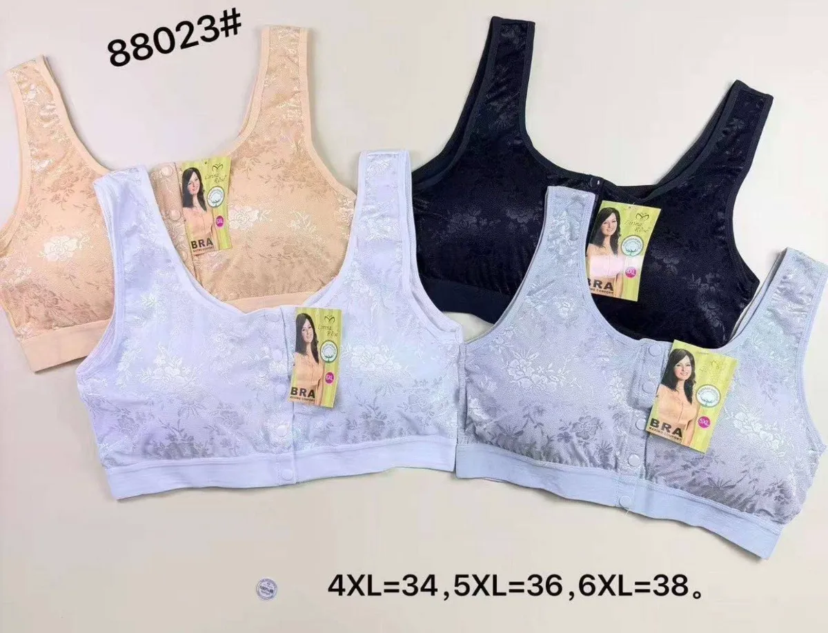 Branżowe biustonosze bezszwowe kwiatowe 4XL-6XL