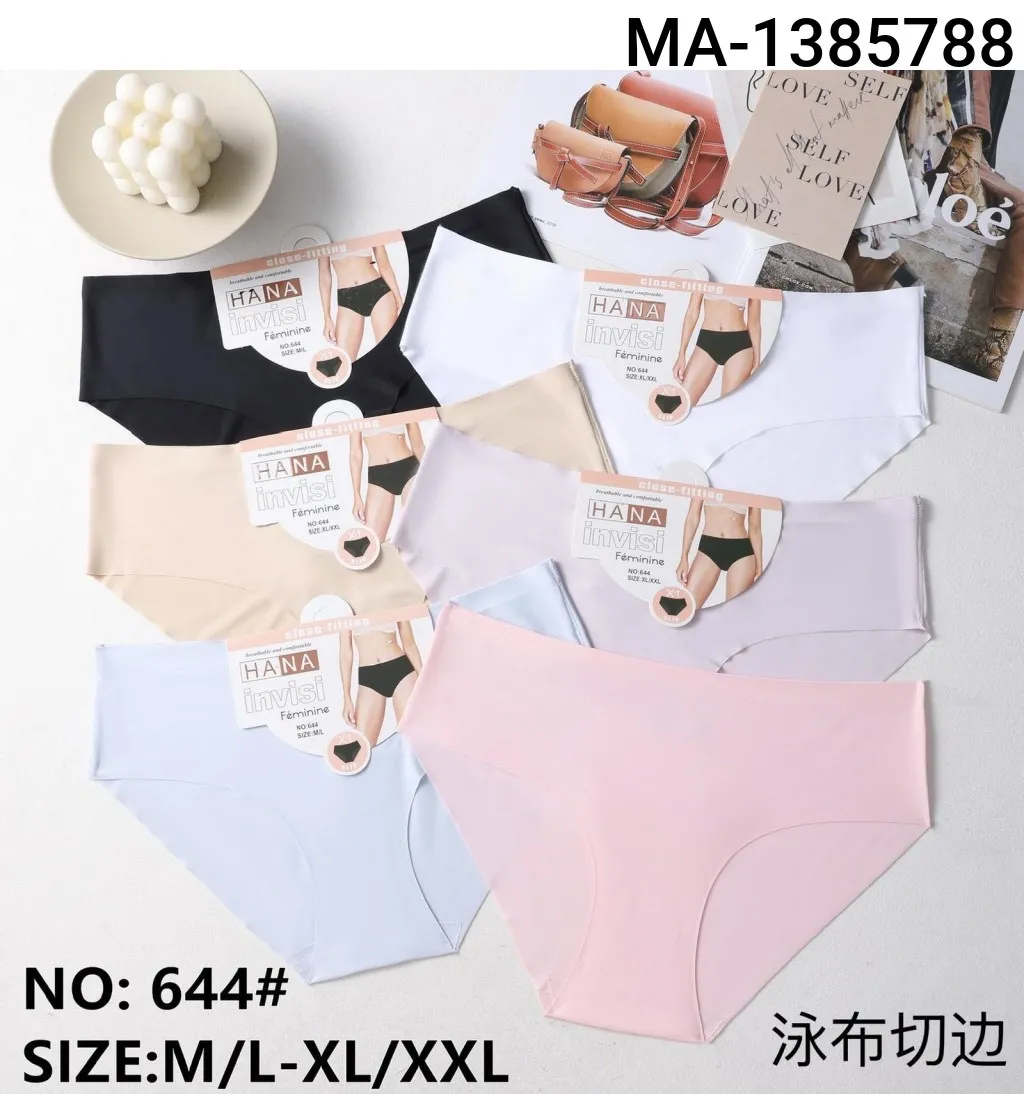 Hana Invisi Majtki Damskie Bezszwowe M/L-XL/XXL Wielokolorowe