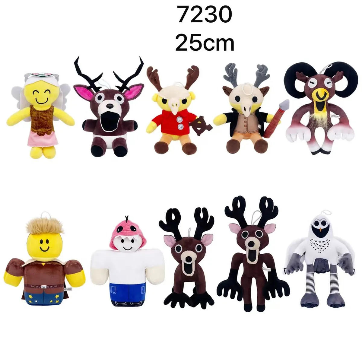 Zestaw Plush Zabawek Roblox 25cm 10 szt
