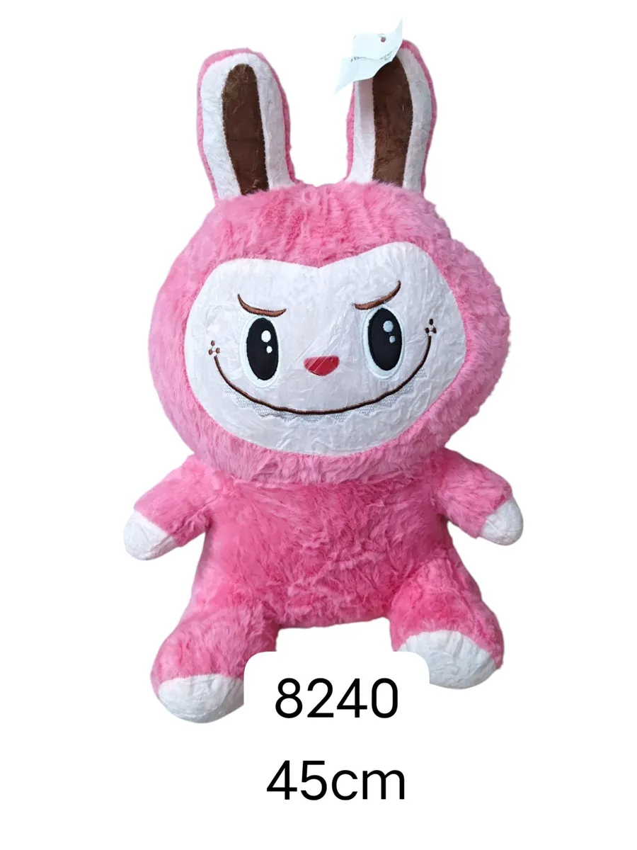 Różowa pluszowa maskotka królik 45cm 8240