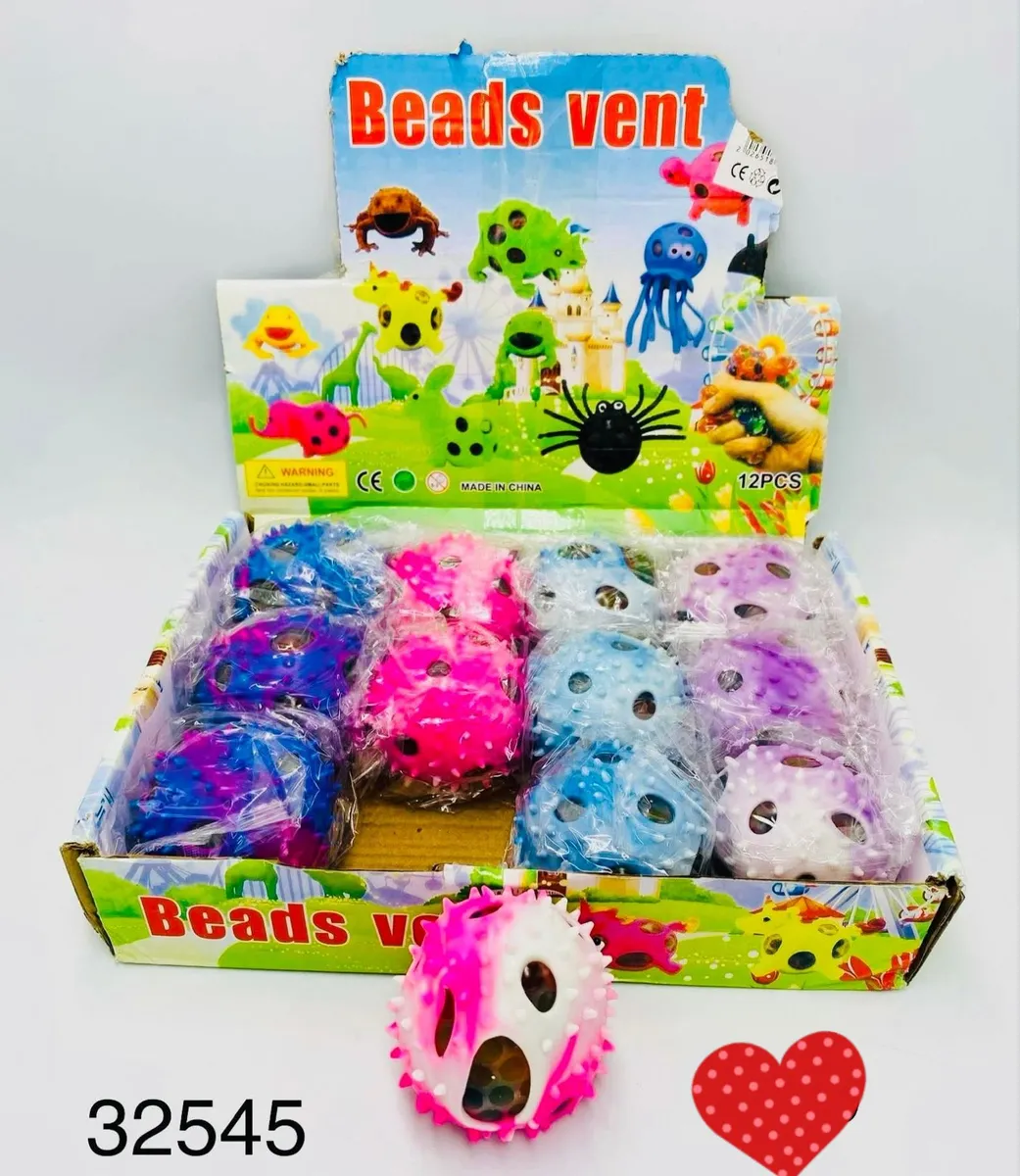 Kule Beads Vent Antystresowe Kolorowe 12 szt