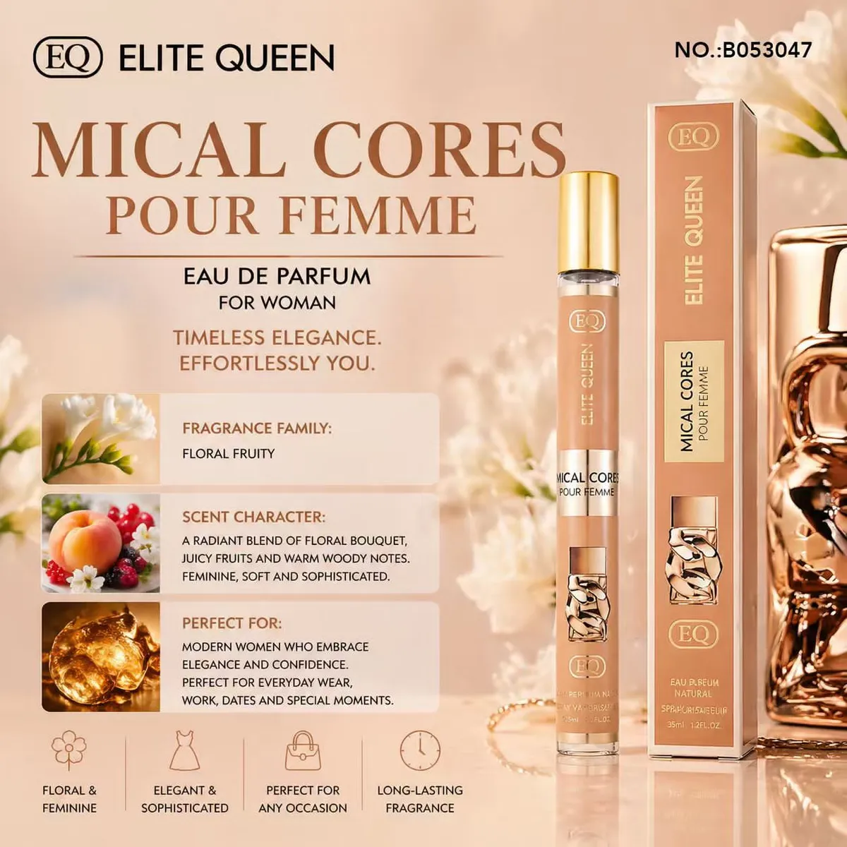 Elite Queen Mical Core Eau de Parfum 35ml Floral Fruity