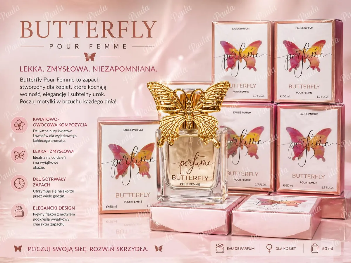 Butterfly Pour Femme Eau de Parfum 50ml Kwiatowy