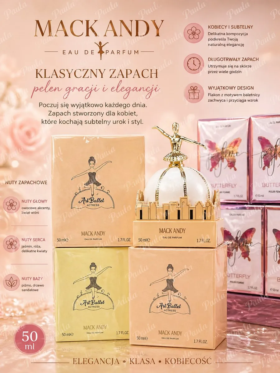 Mack & Andy Art Ballet Actres Eau de Parfum 50ml