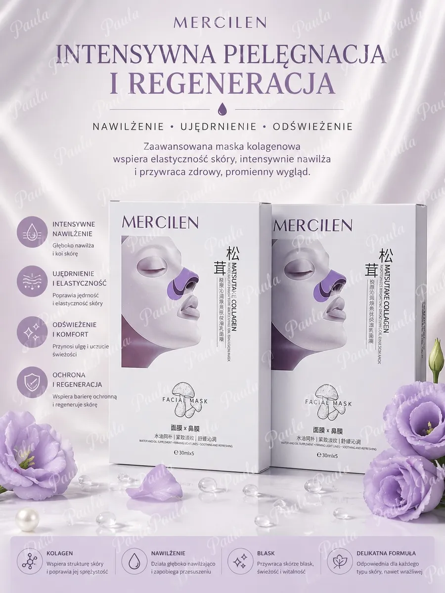 MERCIEN Maska Kolagenowa Nawilżająca 30ml