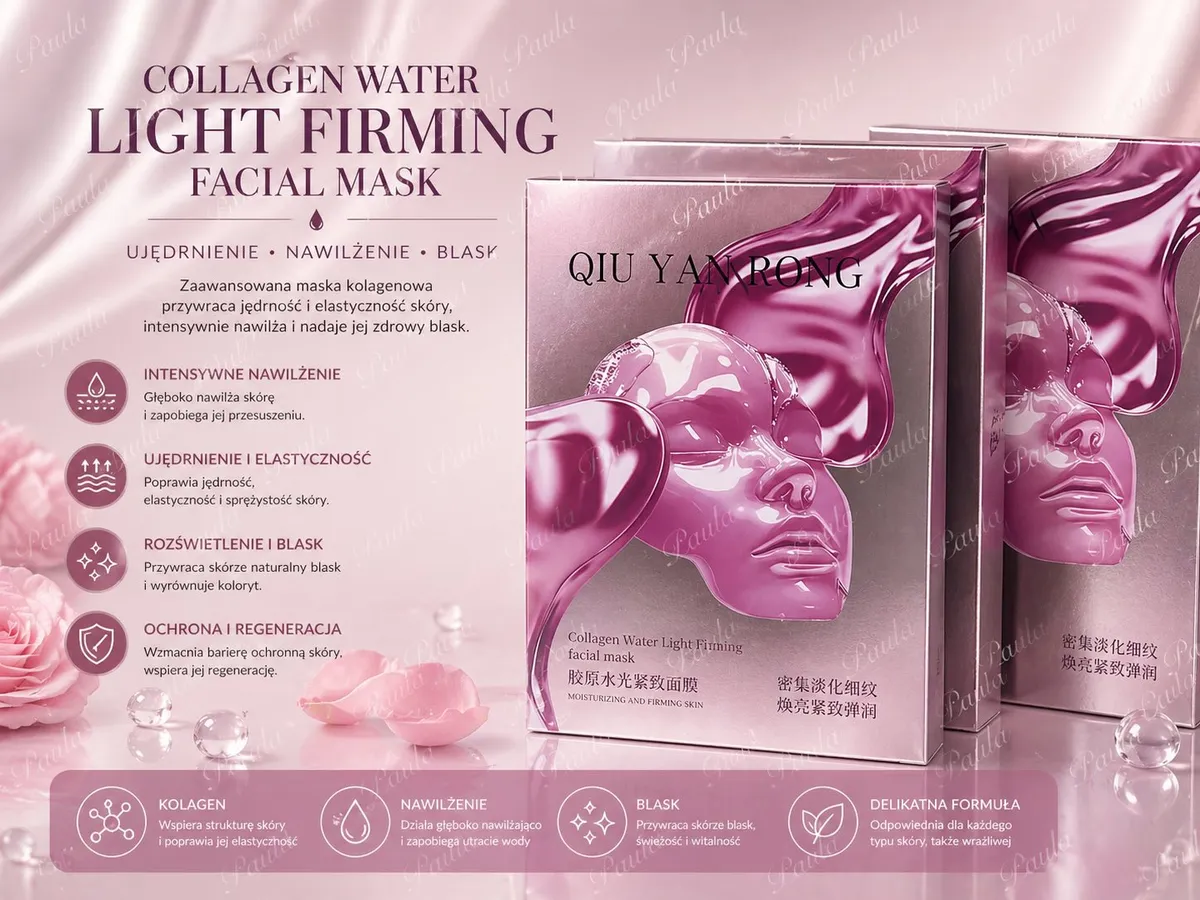 Maseczka Collagen Water Light Firming Ujędrniająca Różowa