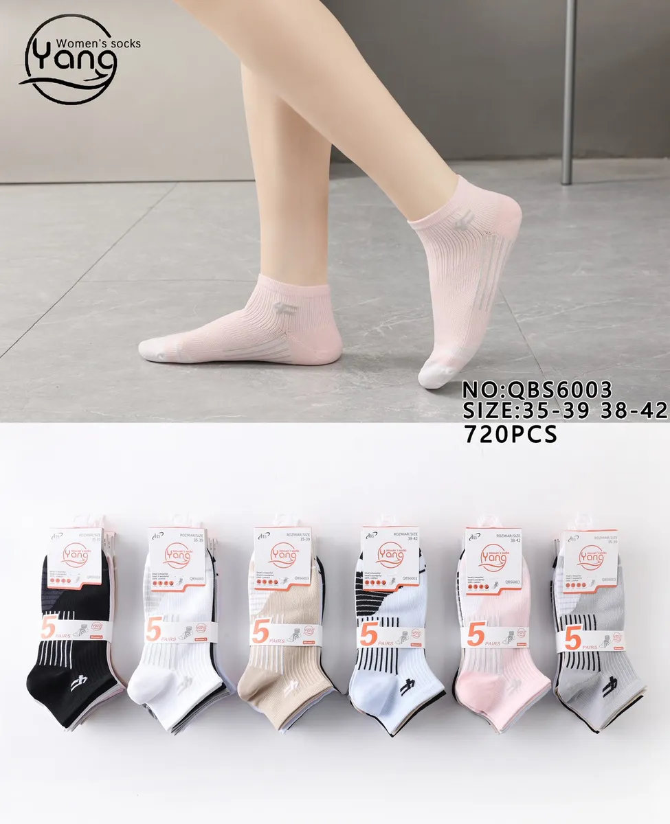Skarpetki Yang damskie ankle NO:QBS6003 35-39/38-42