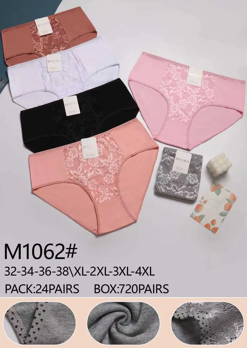 Bikini damskie BIXTRA koronkowe wielopak 32-4XLL