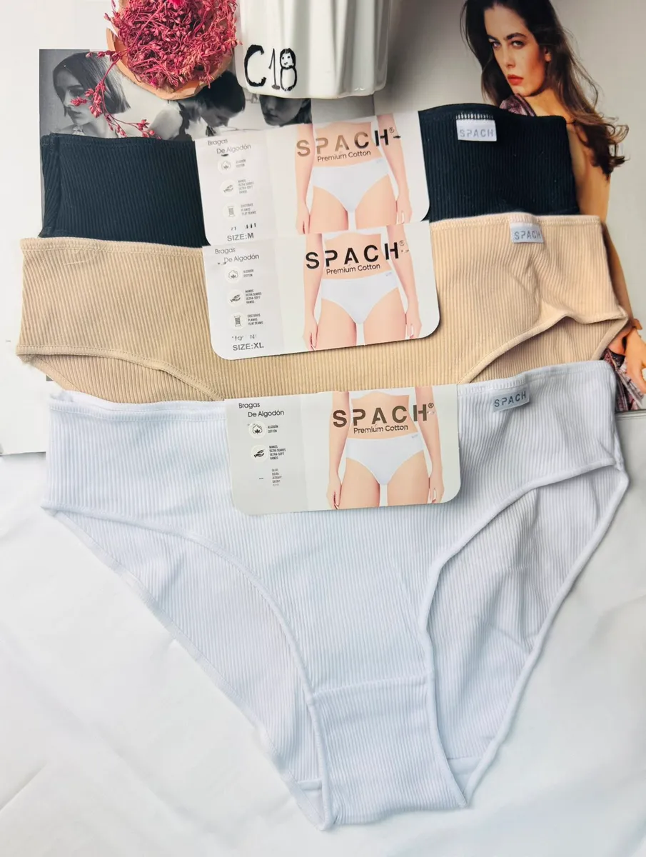 Spach Bielizna Damska Majtki Premium Cotton Biały S-XXL