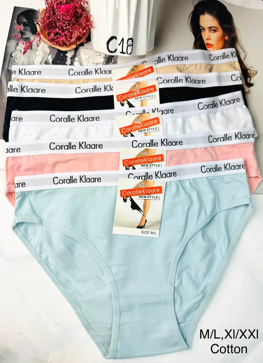 Coralle Klaare Majtki Bawełniane M/L XL/XXL Wielokolorowe