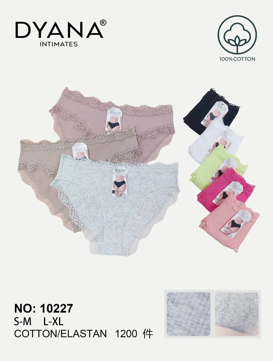 Dyanana Majtki Damskie Bawełniane Koronkowe S-XXL Mix Kolorów
