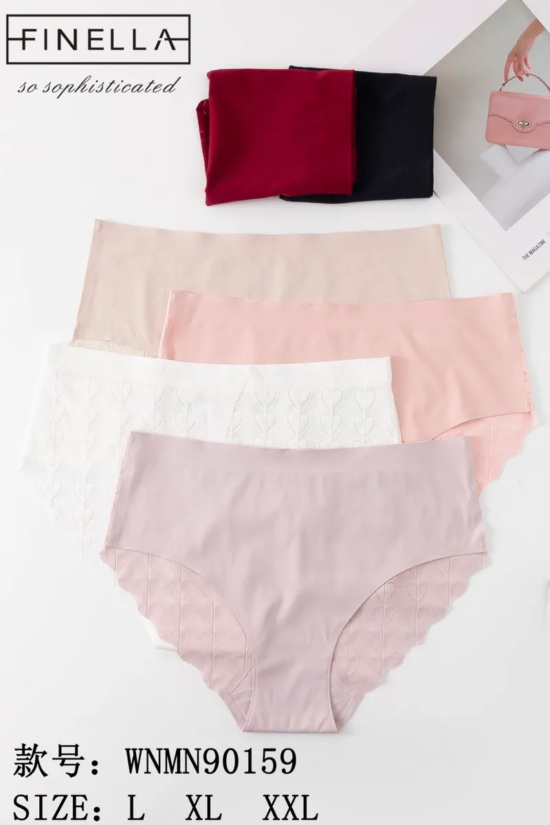 Finella Majtki Damskie Beżowe z Koronkami Rozmiary L-XXL