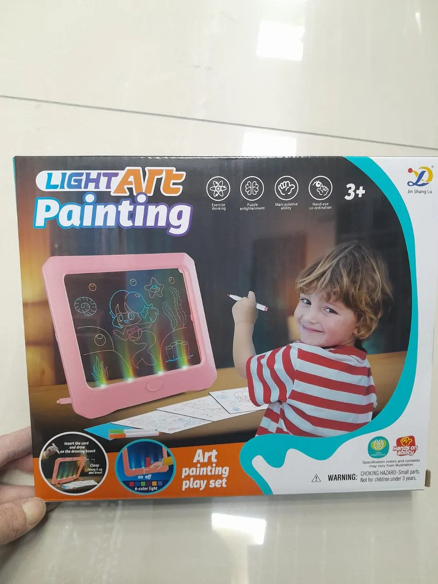 LightArt Painting Różowy Zestaw Tablica Świecącą 6 Kolorów