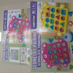 Gra edukacyjna Geometry Pairing Challenge z misiem 3+