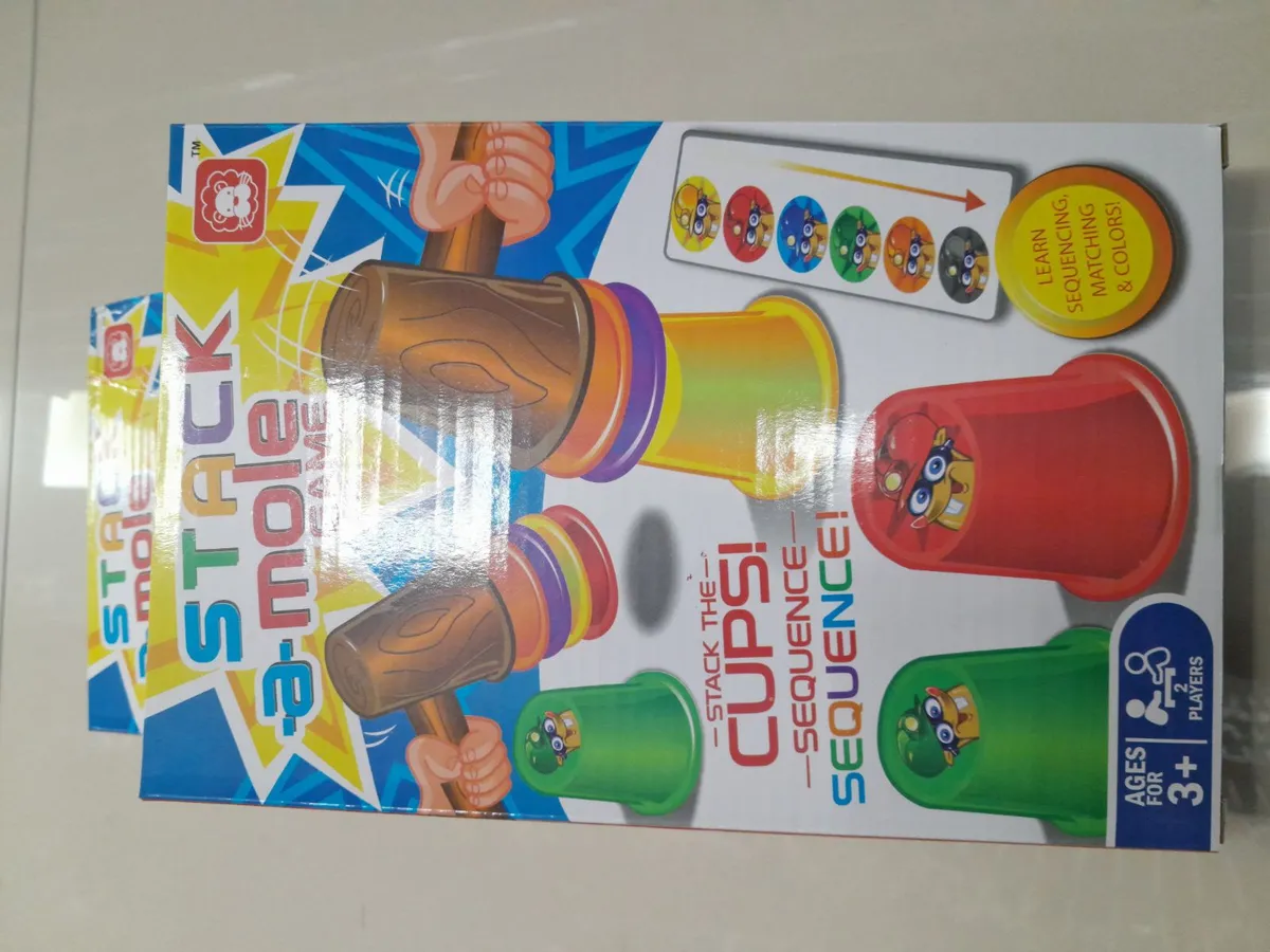 Gra Stack-a-Mole Whack-a-Mole z kubkami 3+ lat