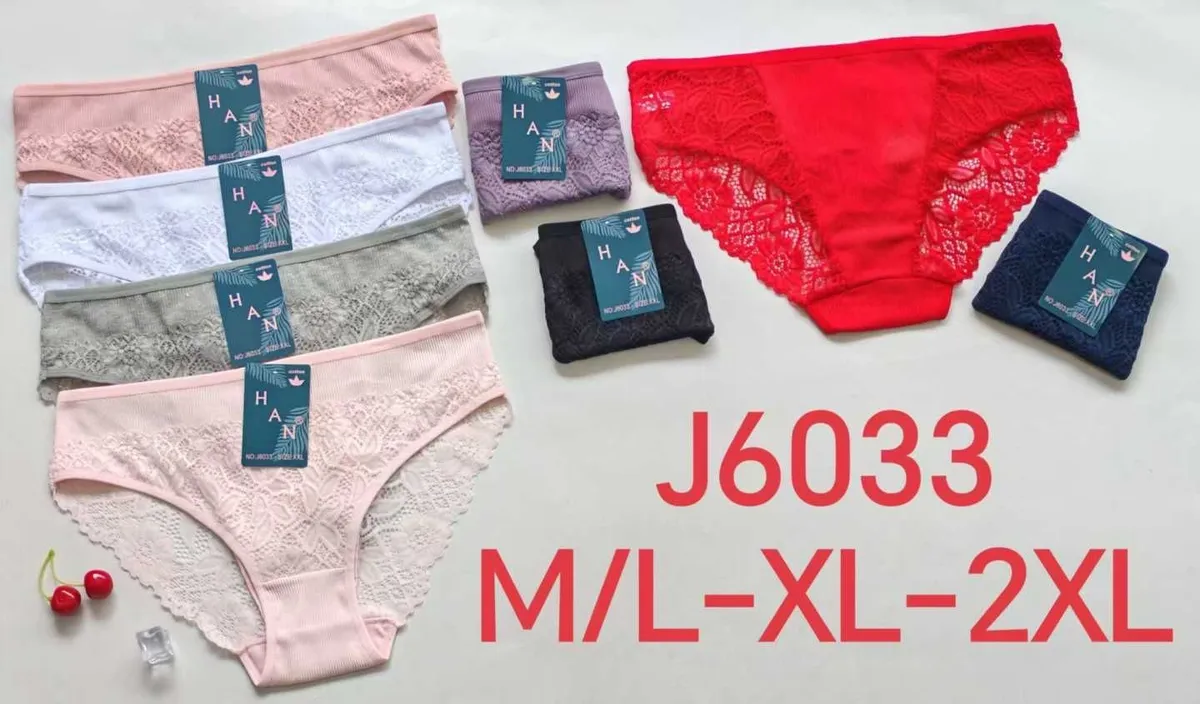 HAN damskie figi koronkowe M/L-XL-2XL wielokolorowe