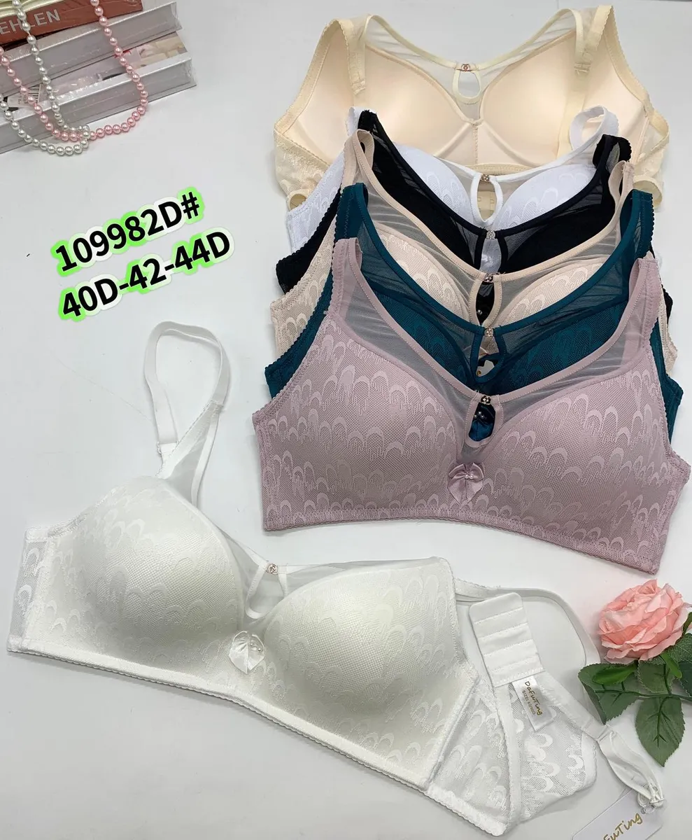 Bezdrutowy biustonosz damski koronkowy 40D-42-44D