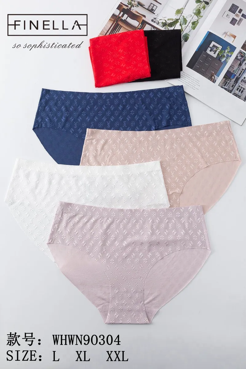 Finella Majtki Damskie z Wzorami Monogram XL-XXL