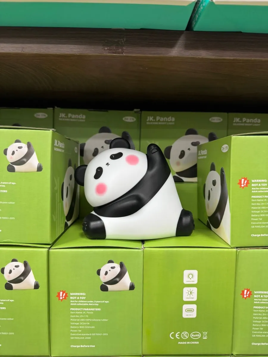 Lampa LED JK Panda Silikonowa Czarna i Biała